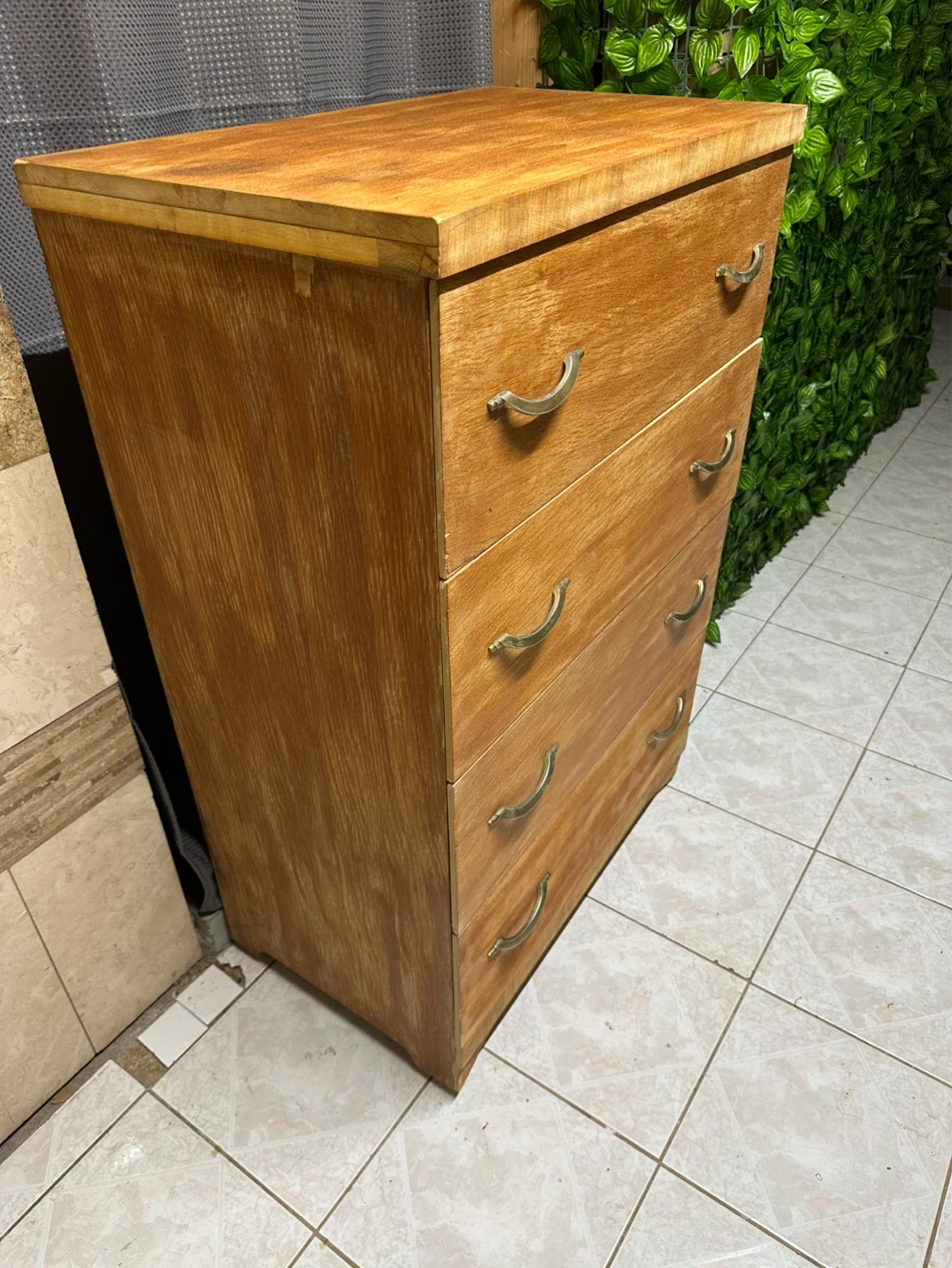 Vintage 4-Drawers Real Natural Wood Dresser – Made in Canada - photo 2