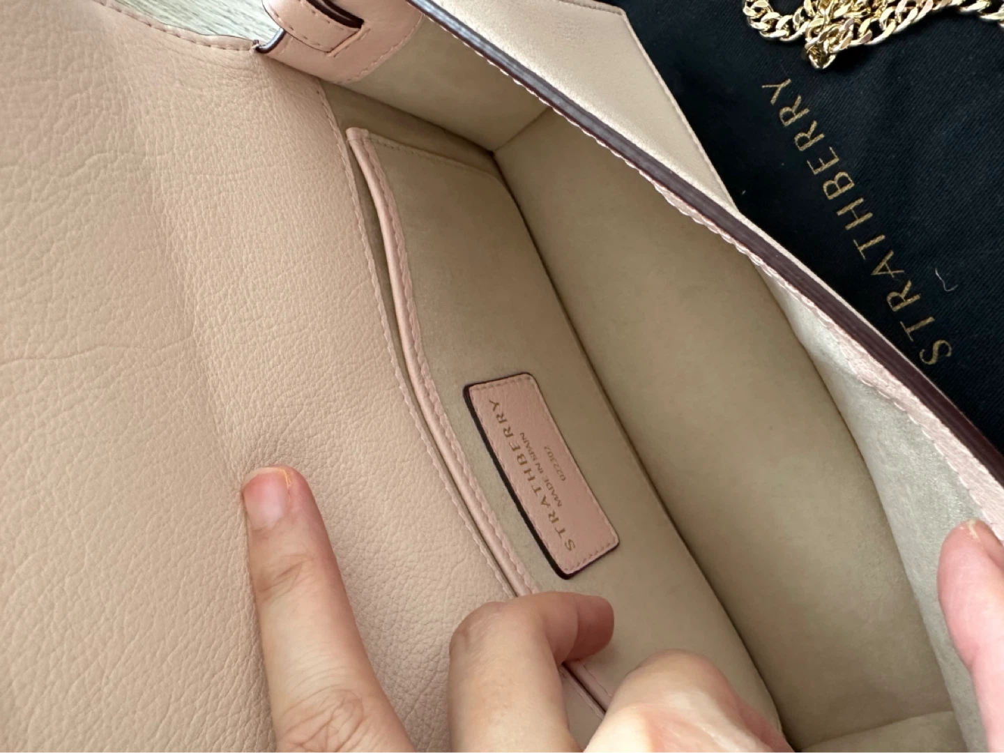 Strathberry Pink Mini Crescent Shoulder / Crossbody Bag - photo 3