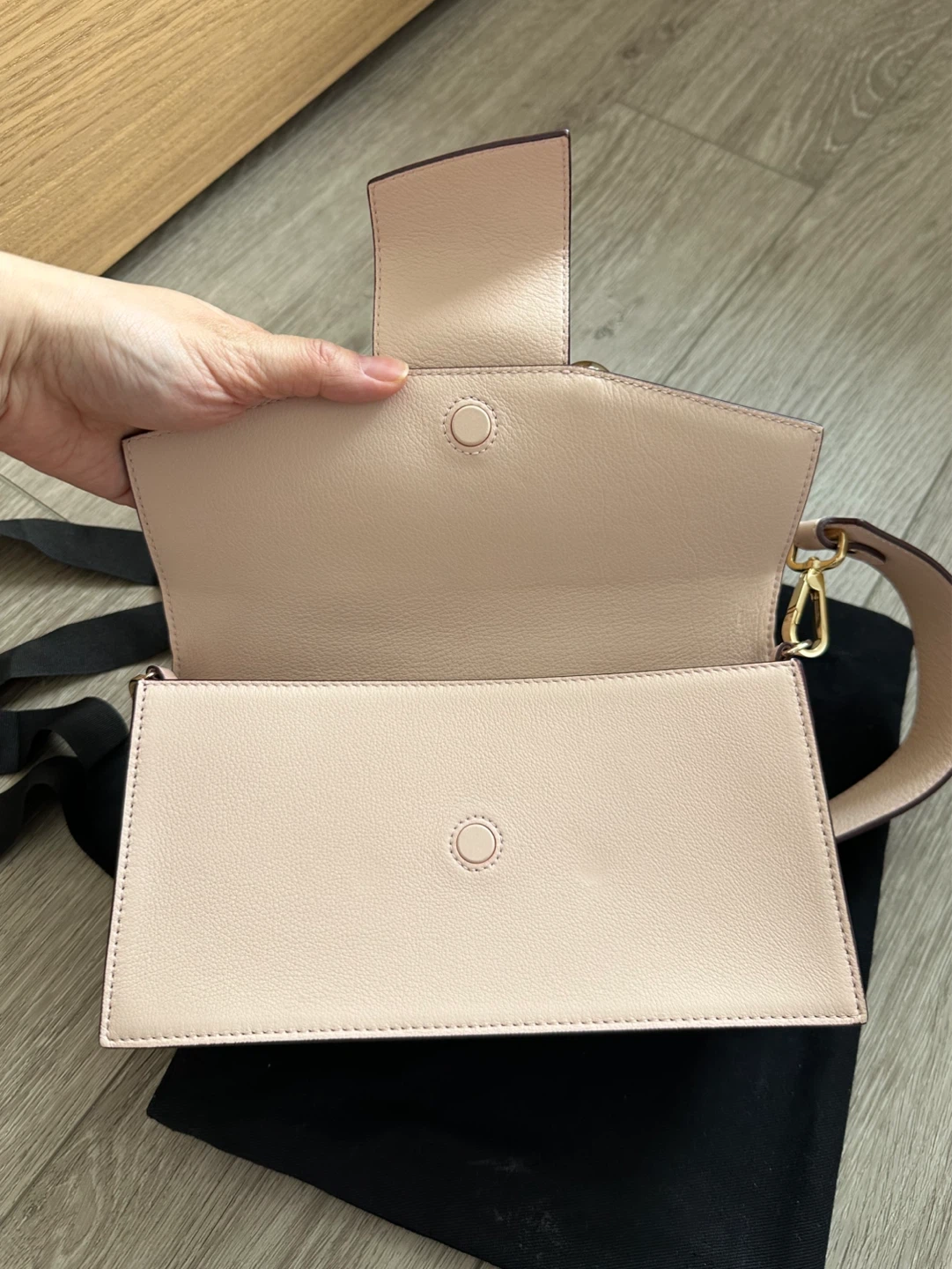 Strathberry Pink Mini Crescent Shoulder / Crossbody Bag - photo 2
