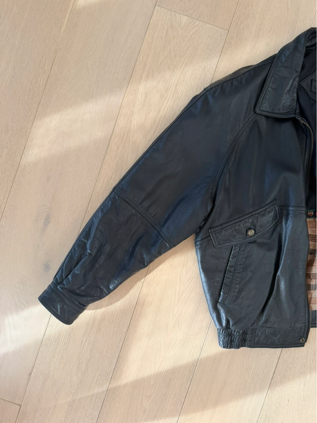 Genuine Leather Bomber Jacket XL/TG - photo 2