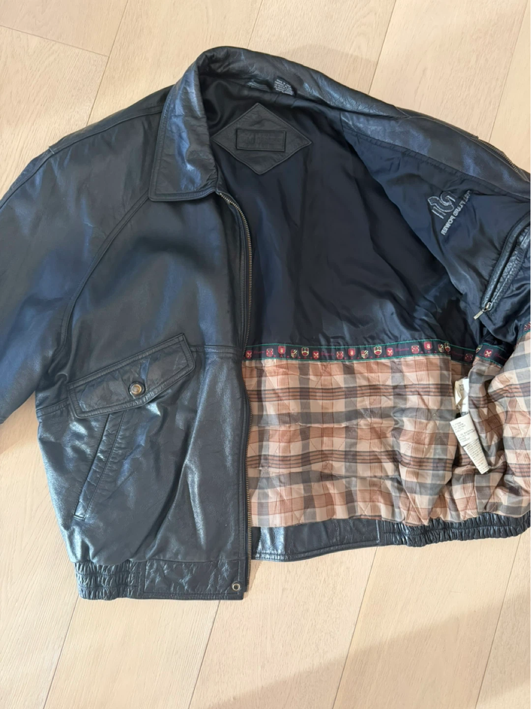 Genuine Leather Bomber Jacket XL/TG - photo 5