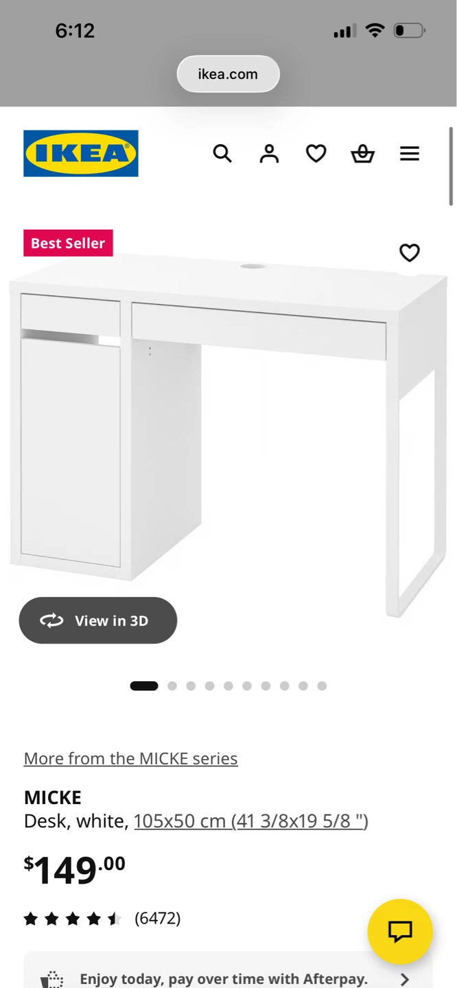 Fully new in box Ikea Micke desk