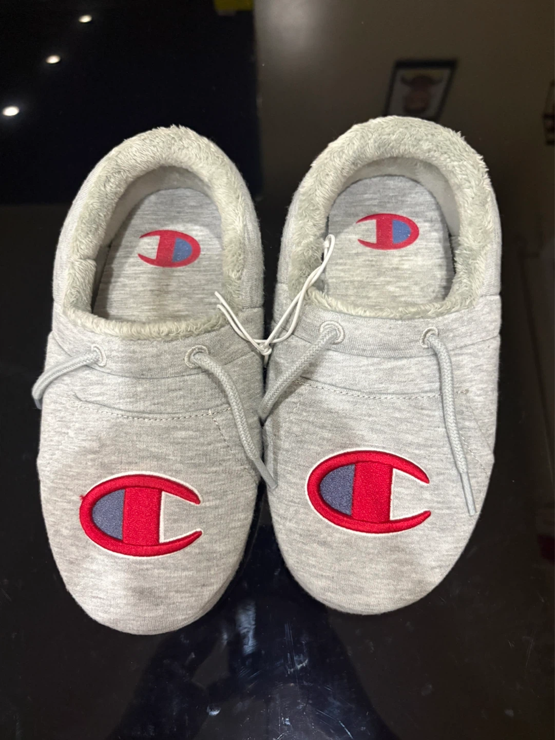 Champion Gray Fleece Lined Slippers - Women's M4/W6 - photo 2