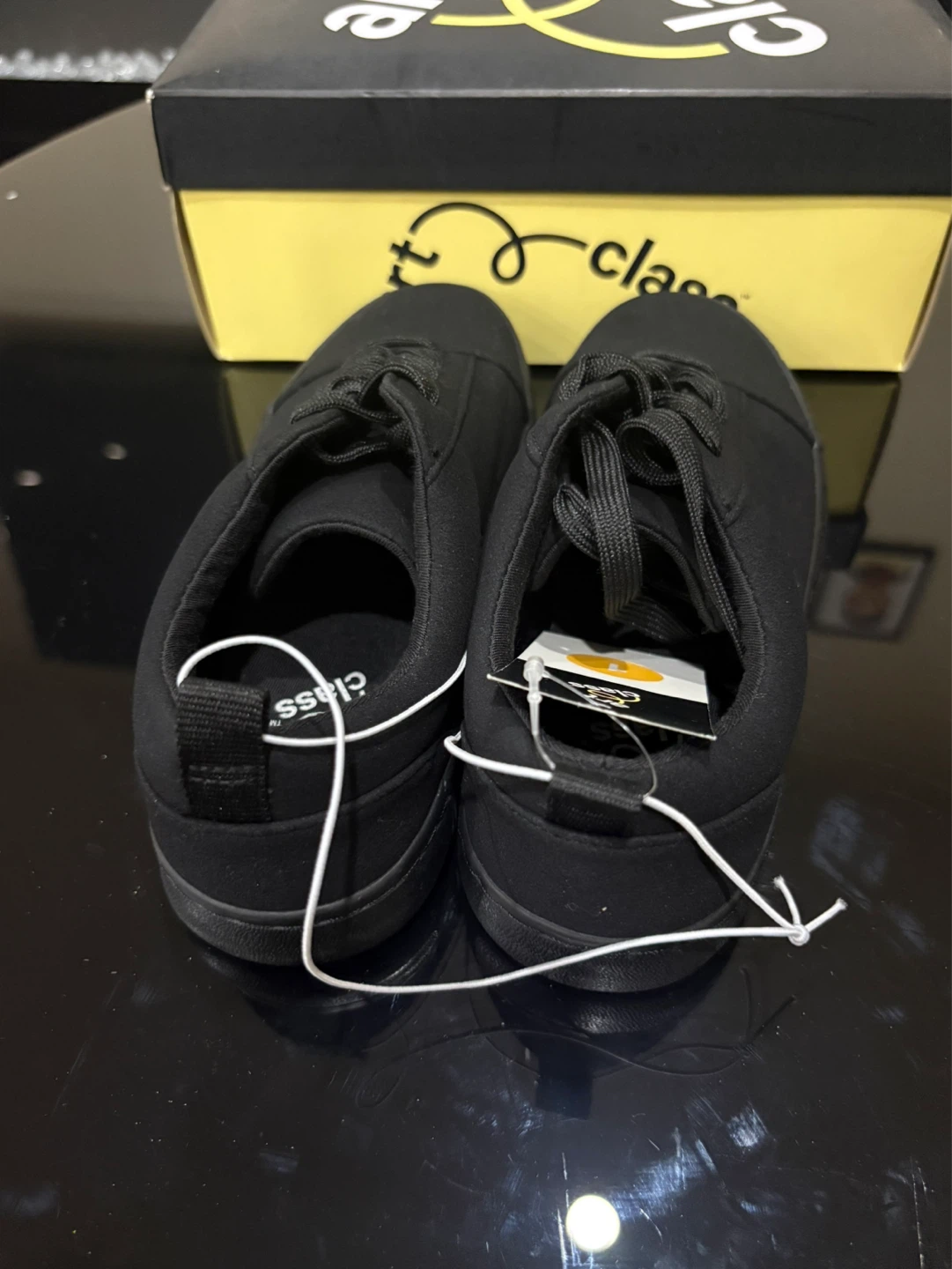 Art Class Black Canvas Sneakers - Size 1 - photo 4