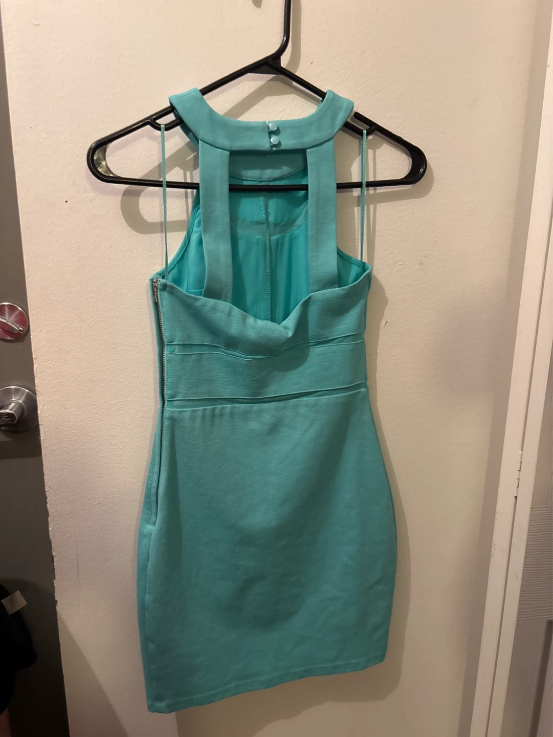 Guess "Sil Monaco" Bodycon Dress XS/TP Aqua - photo 2