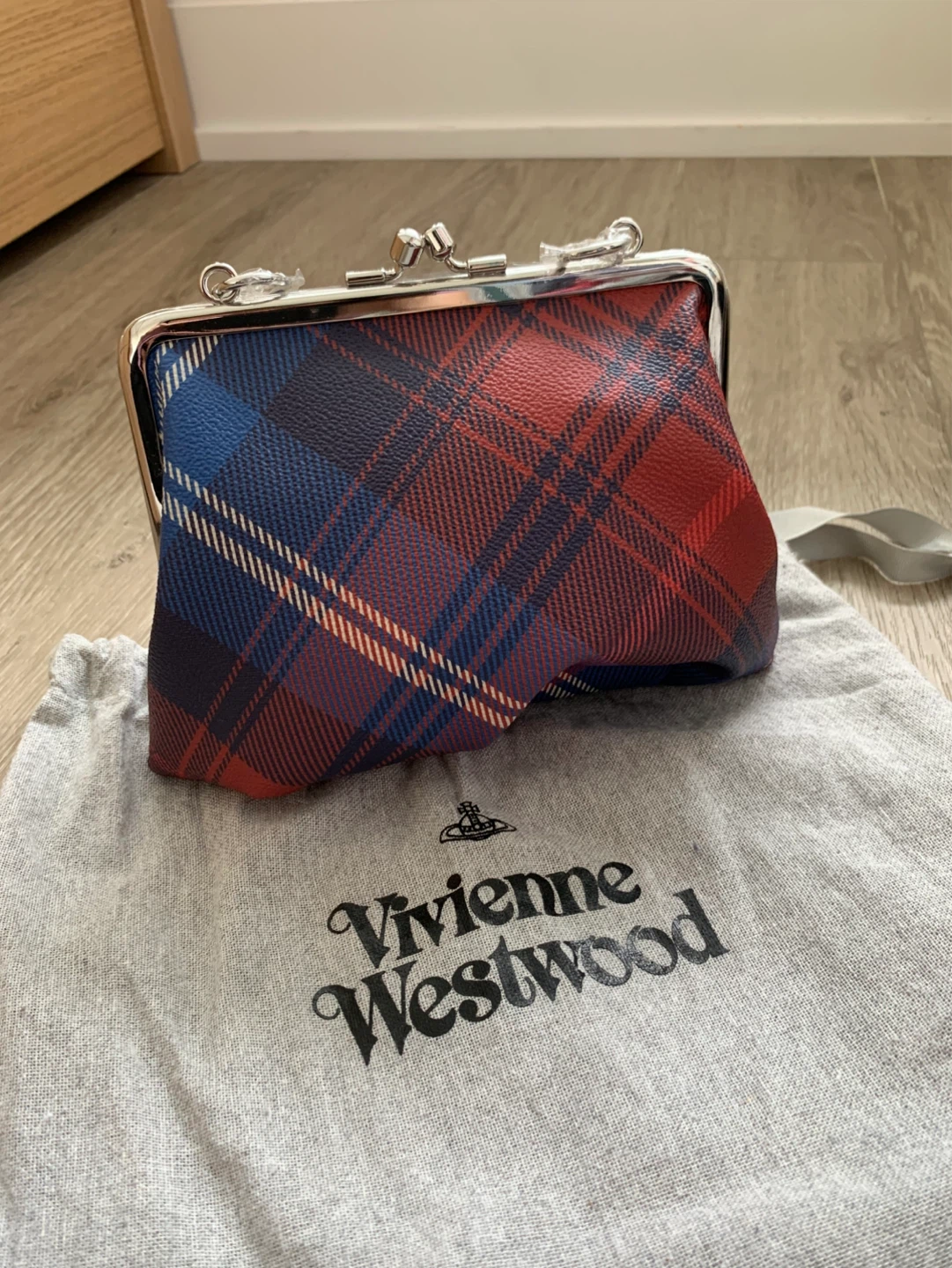 Vivienne Westwood Tartan Granny Frame Bag. - photo 2