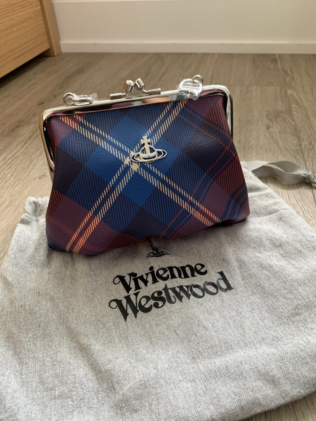 Vivienne Westwood Tartan Granny Frame Bag.