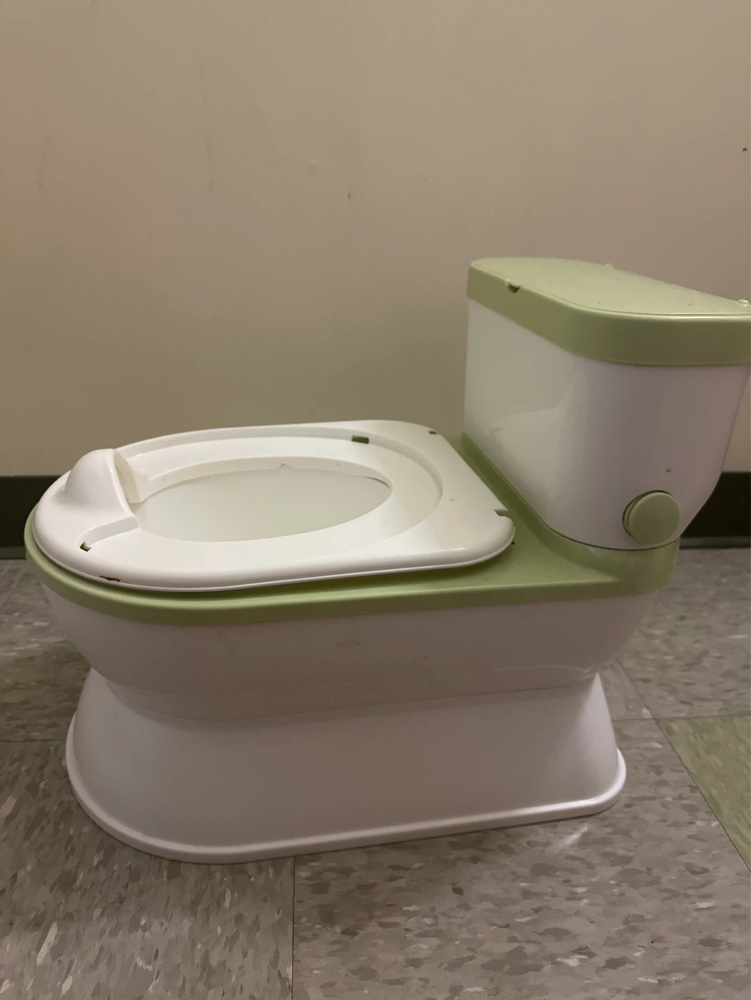 Toddler Potty Training Toilet - Green/White