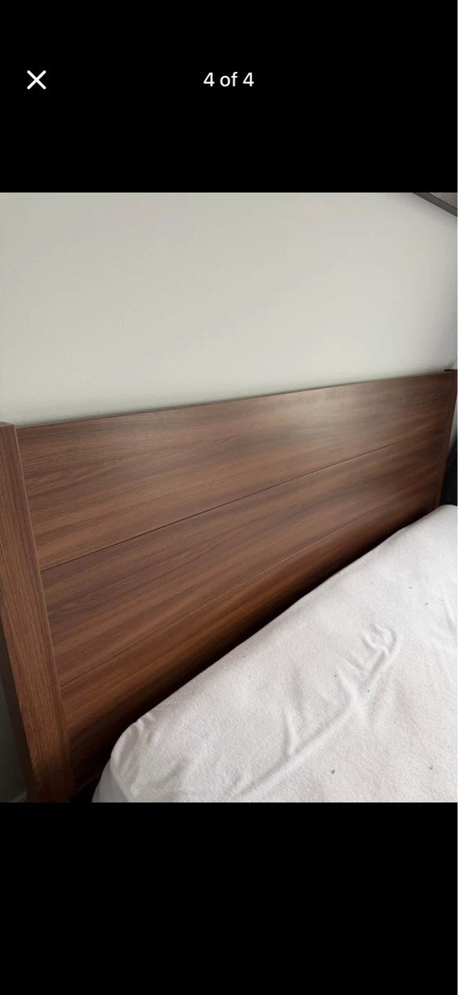 IKEA Nyvoll Bed and Dresser set - photo 2