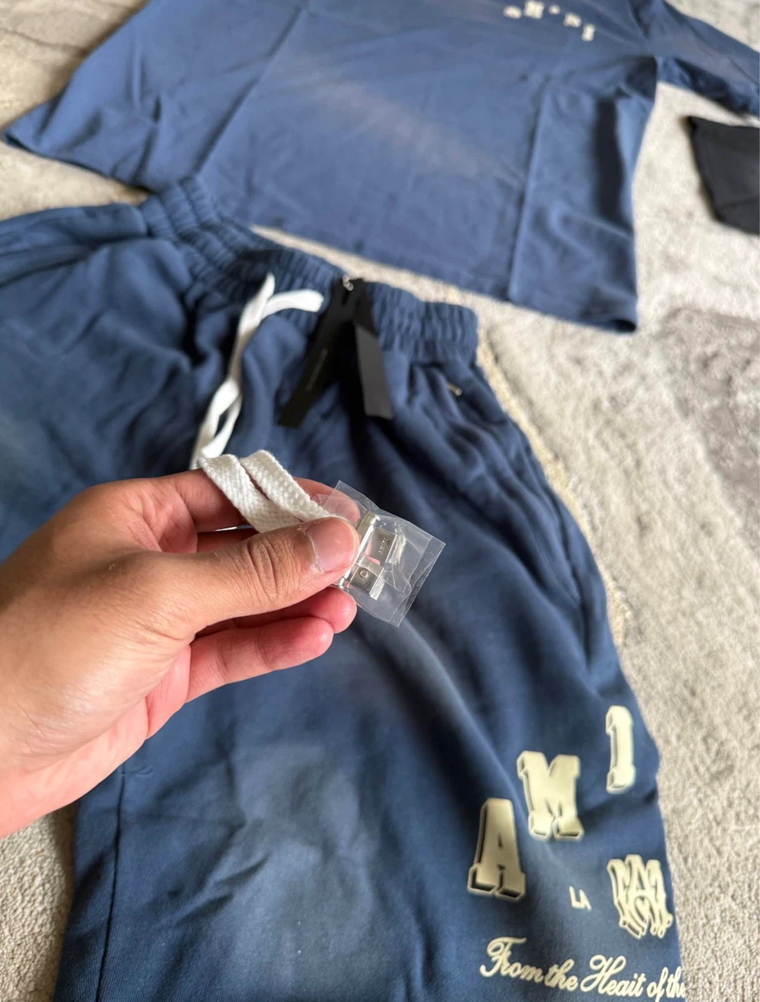 Amiri Blue T-Shirt and Shorts Set - photo 4