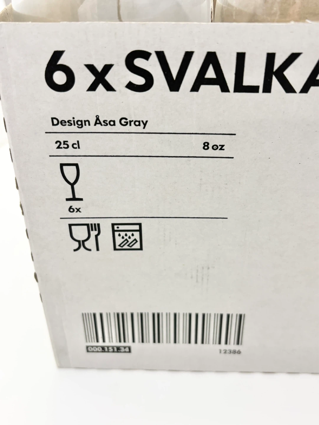 IKEA SVALKA 6 Wine Glasses - Clear - photo 2