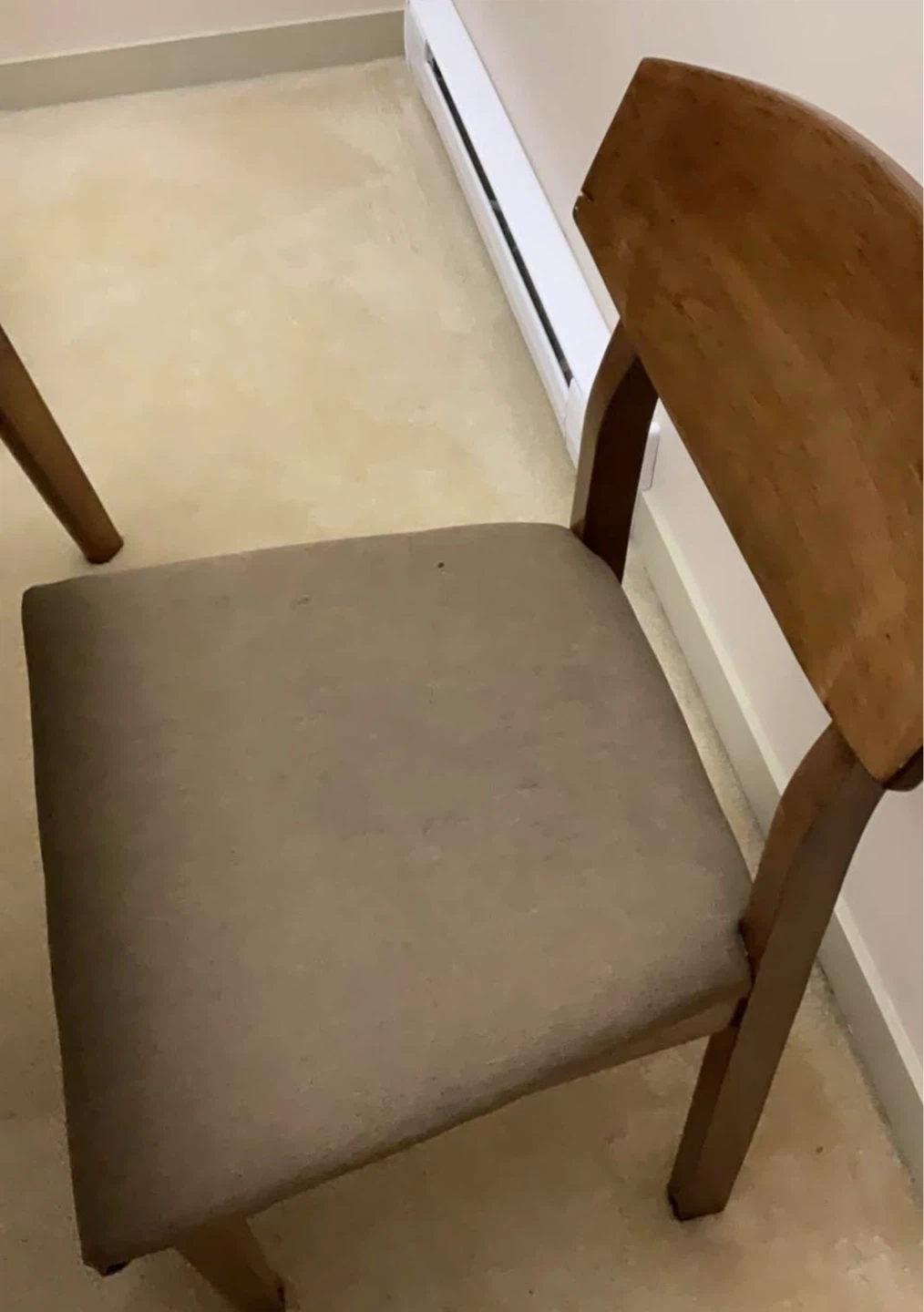 2 Mismatched Wooden Dining Chair with Upholstered Seat - photo 2