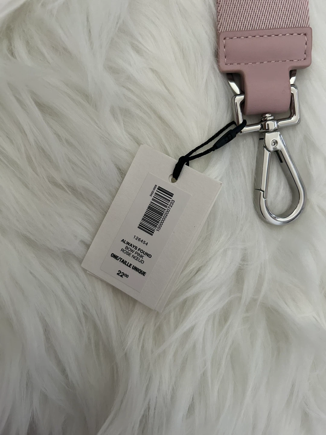 BNWT: Aritzia ‘Bow Pink’ Always Found Keychain / Lanyard - photo 2