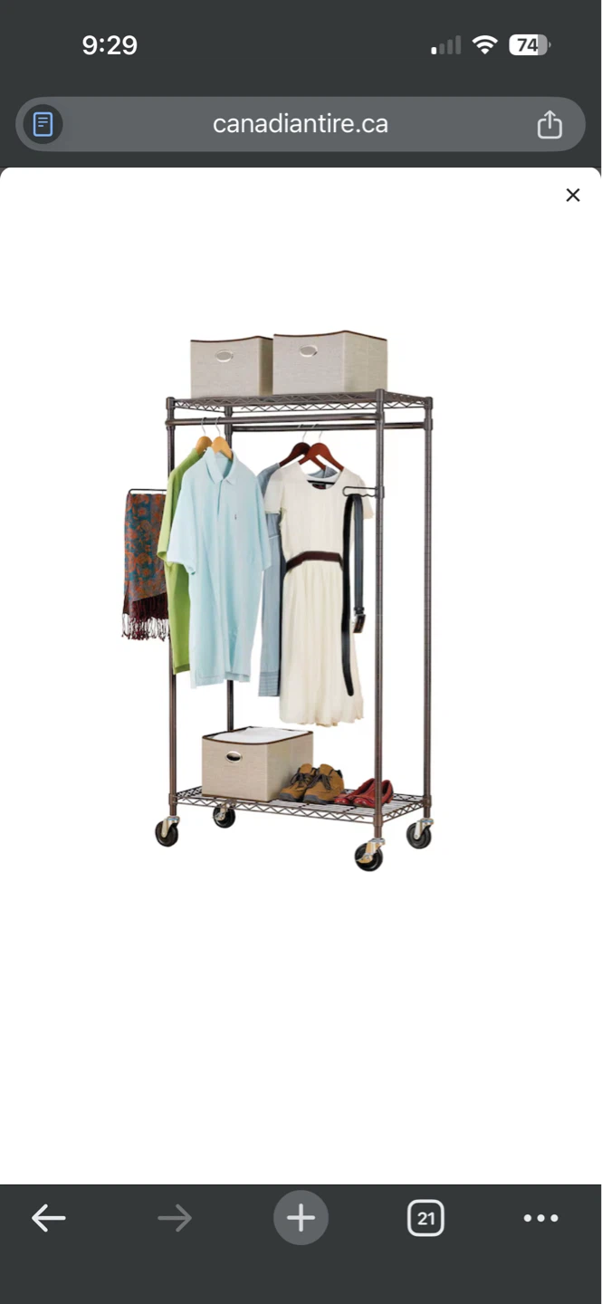 Type A Pretty. Neat. Heavy-Duty Portable Closet
