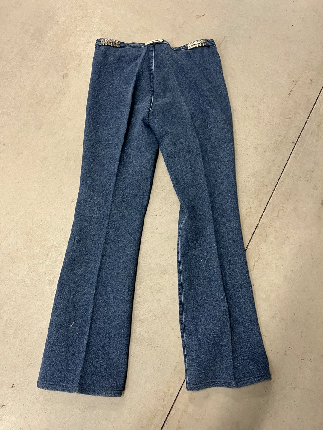 Vertigo Blue Flare Jeans with Embellished Waistband - photo 3