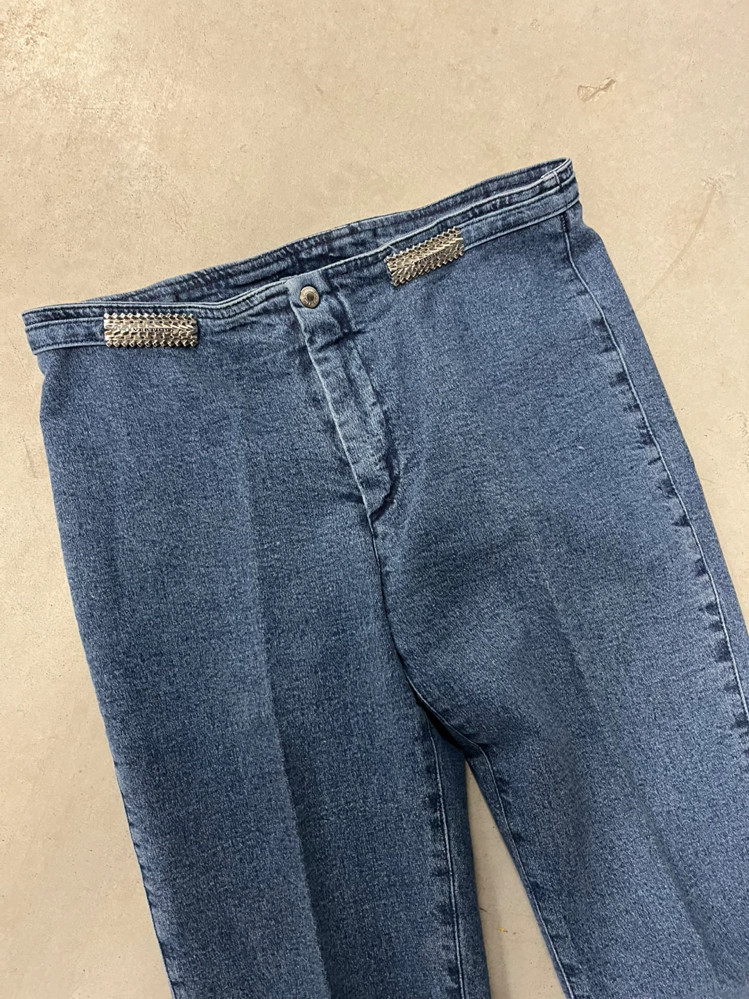 Vertigo Blue Flare Jeans with Embellished Waistband - photo 2