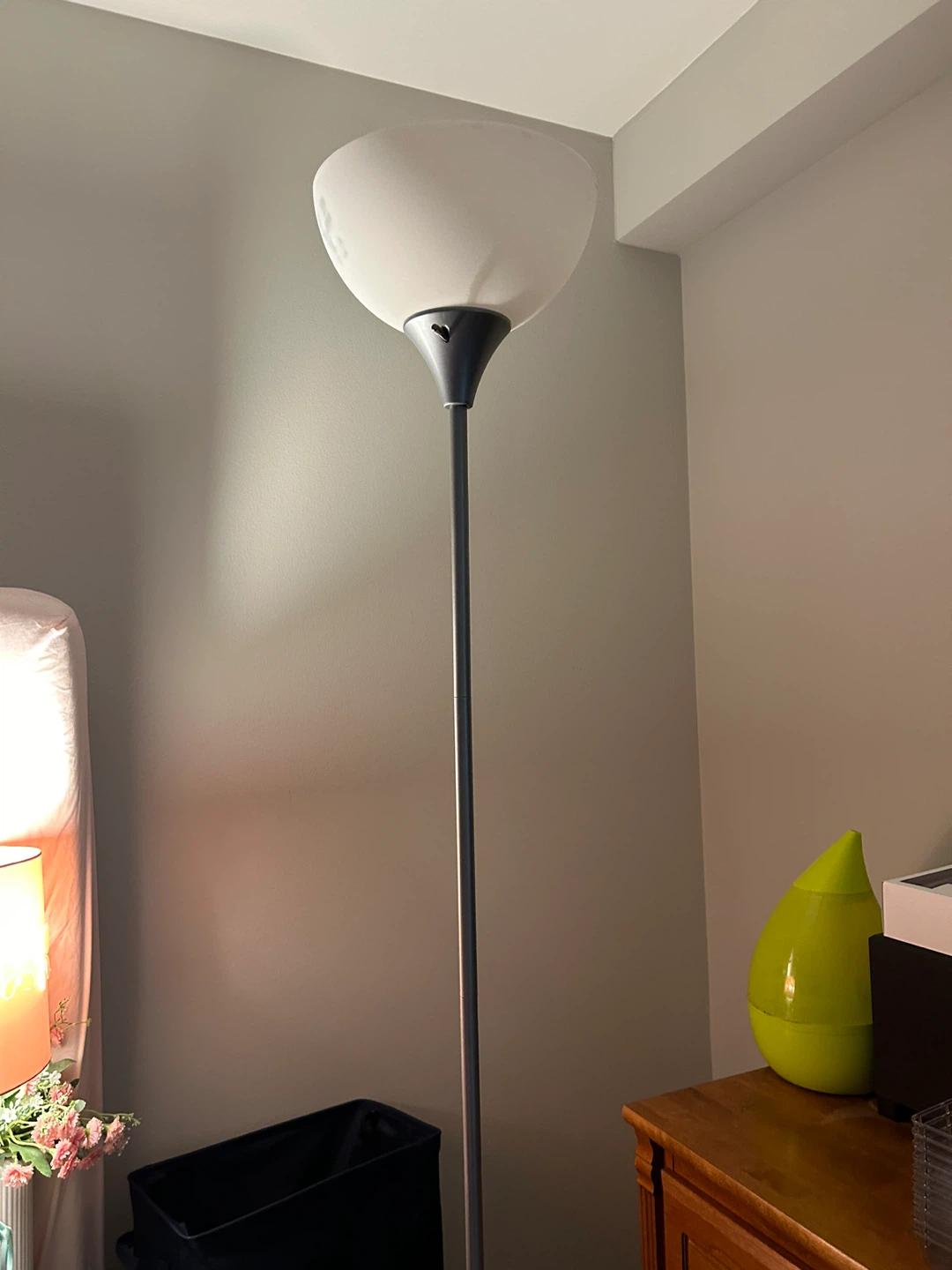 Gray Floor Lamp