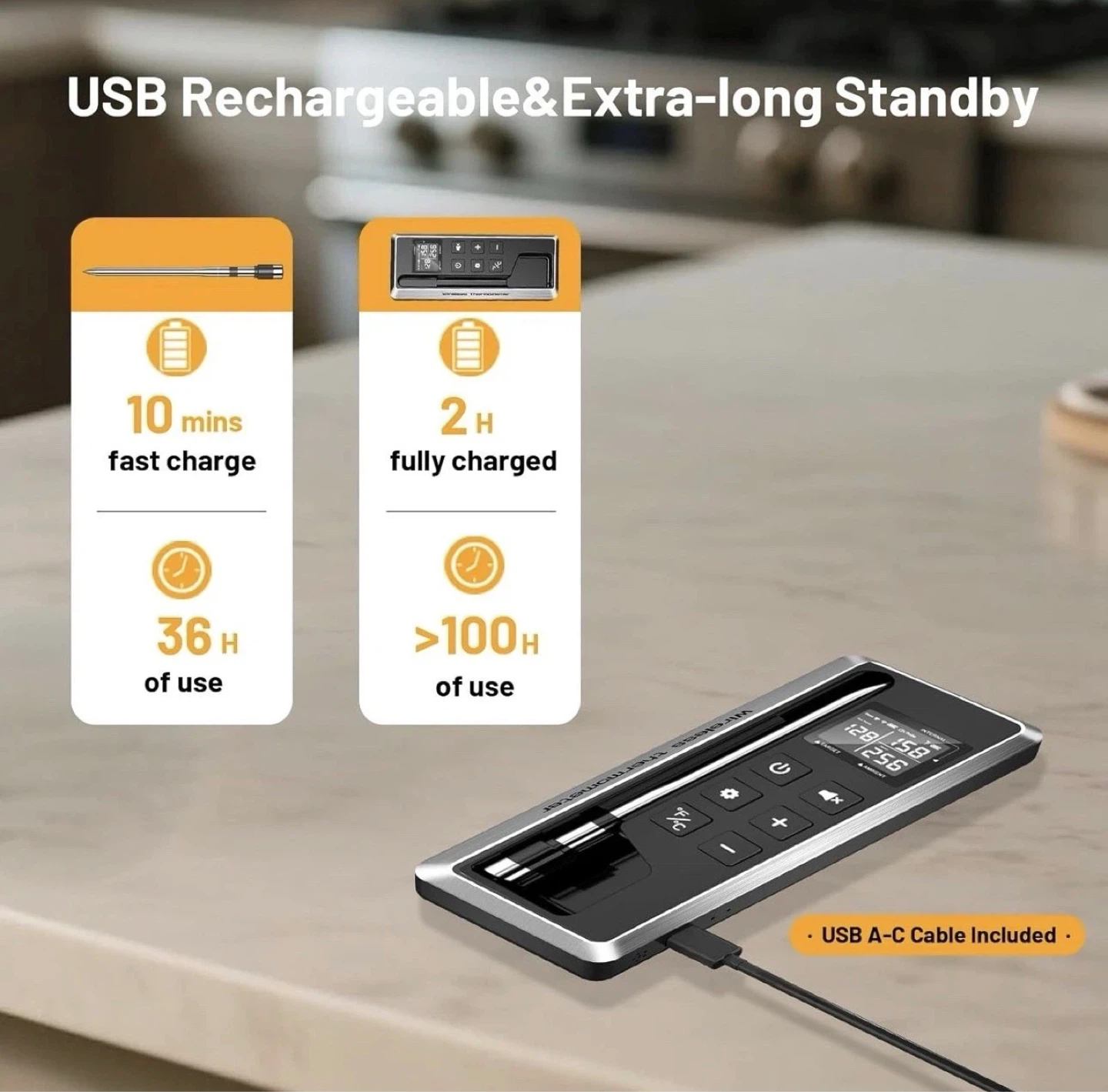 CHEFBBQ Wireless Meat Thermometer - photo 5