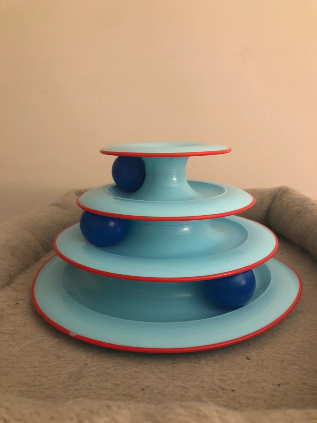 Blue Cat Toy Tower