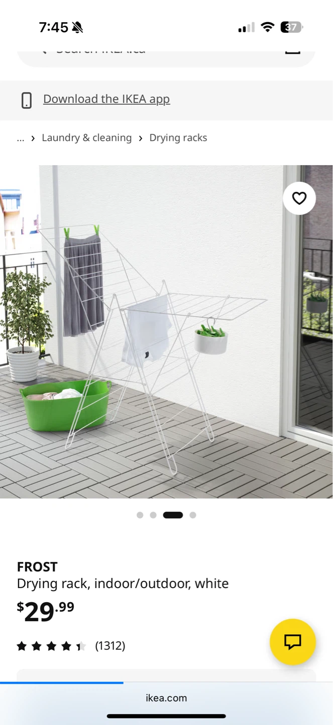 IKEA FROST Drying Rack - White - photo 3