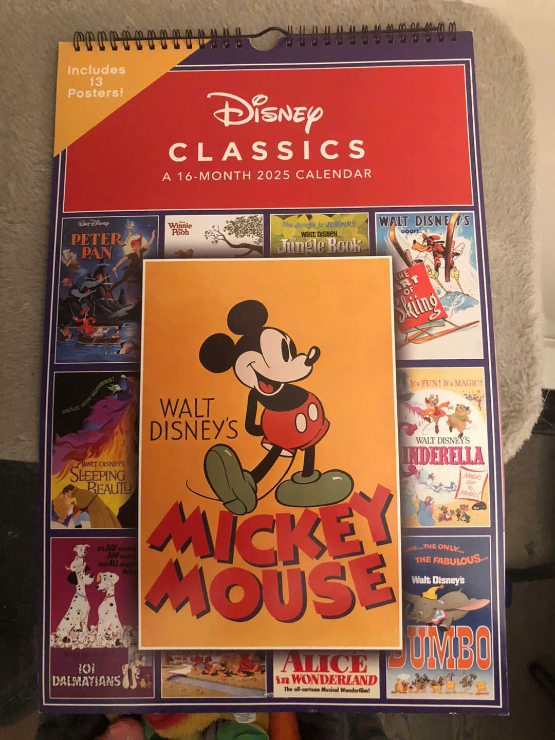 Disney Classics Posters 16-Month 2025 Calendar with 13 Posters