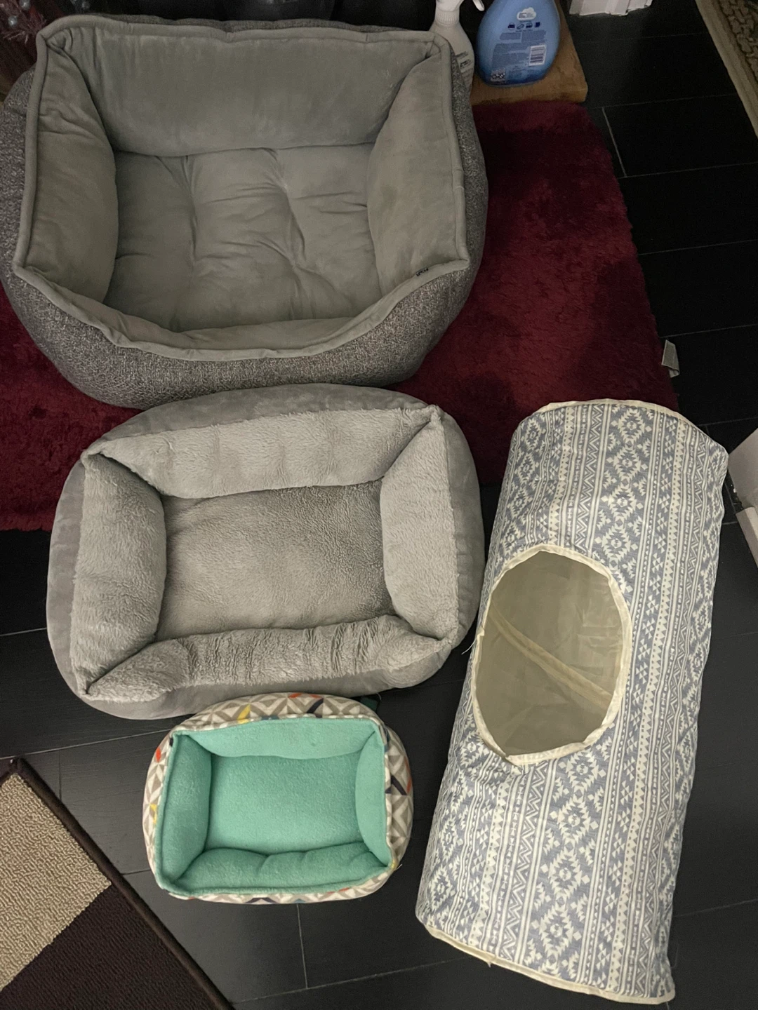 Grey Plush Pet Bed - photo 2