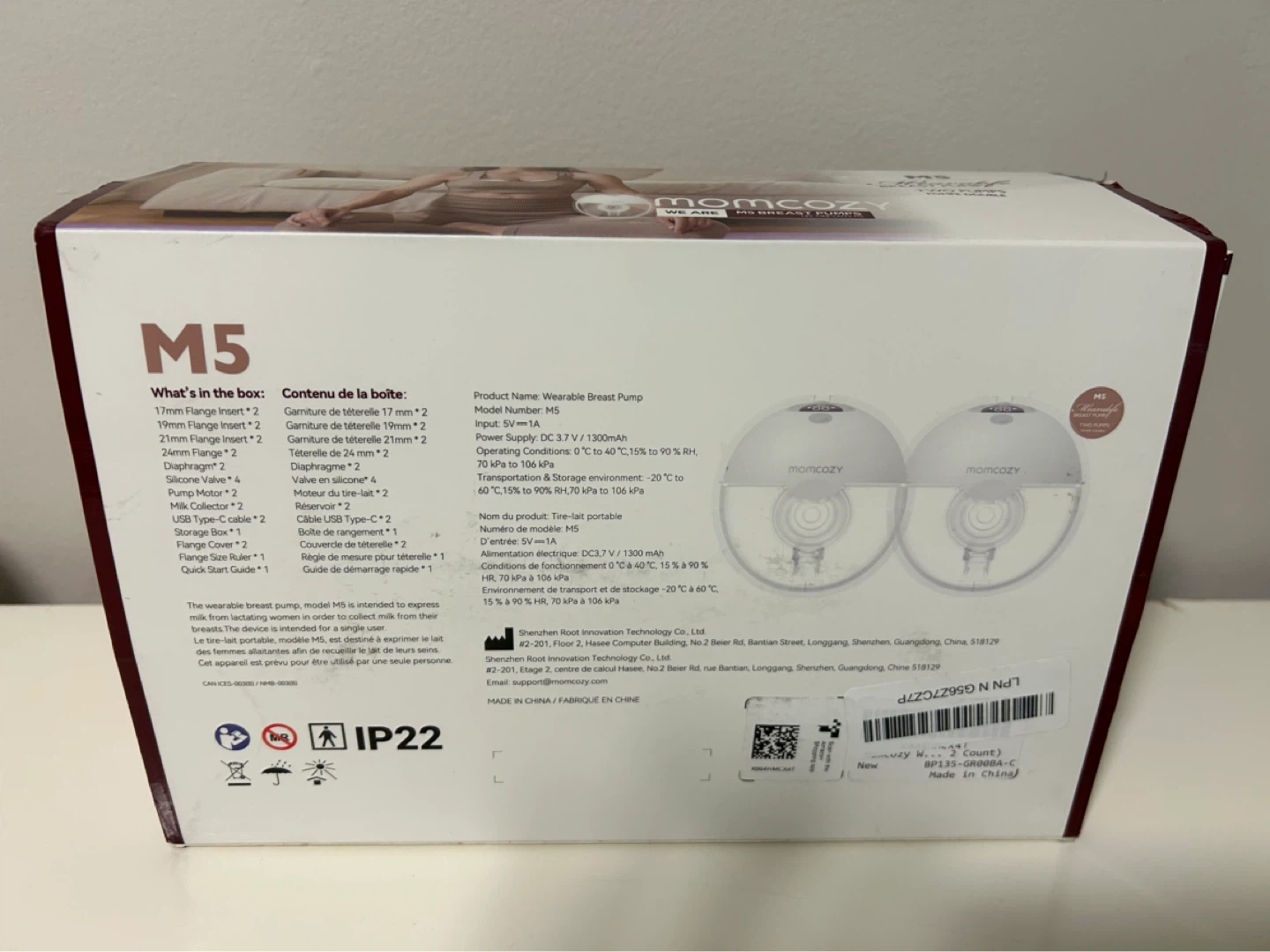 NEW Momcozy M5 Wearable Breast Pump - Double Pumps - photo 3