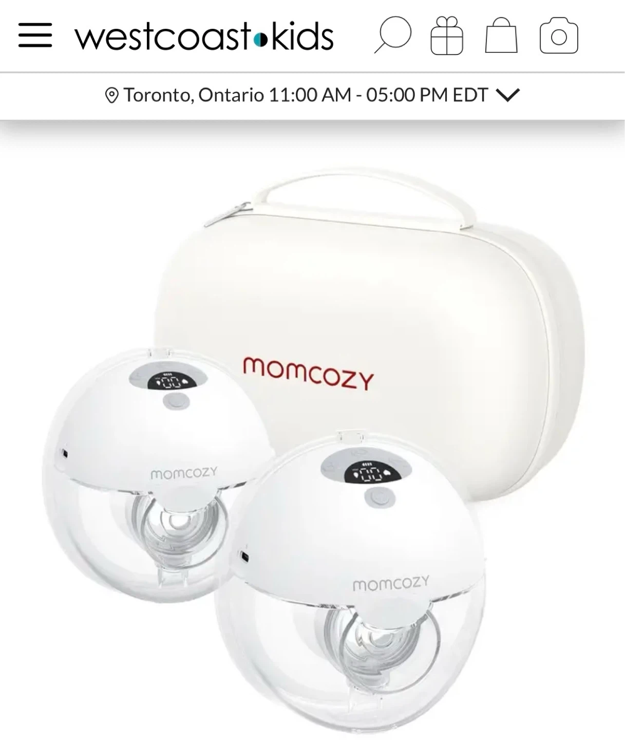 NEW Momcozy M5 Wearable Breast Pump - Double Pumps