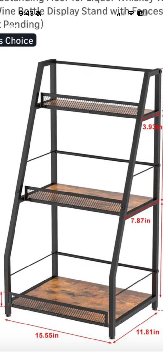 3-Tier Freestanding Display Stand