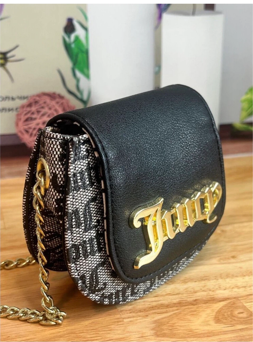 Juicy Couture Black & White Mini Shoulder Bag - photo 4