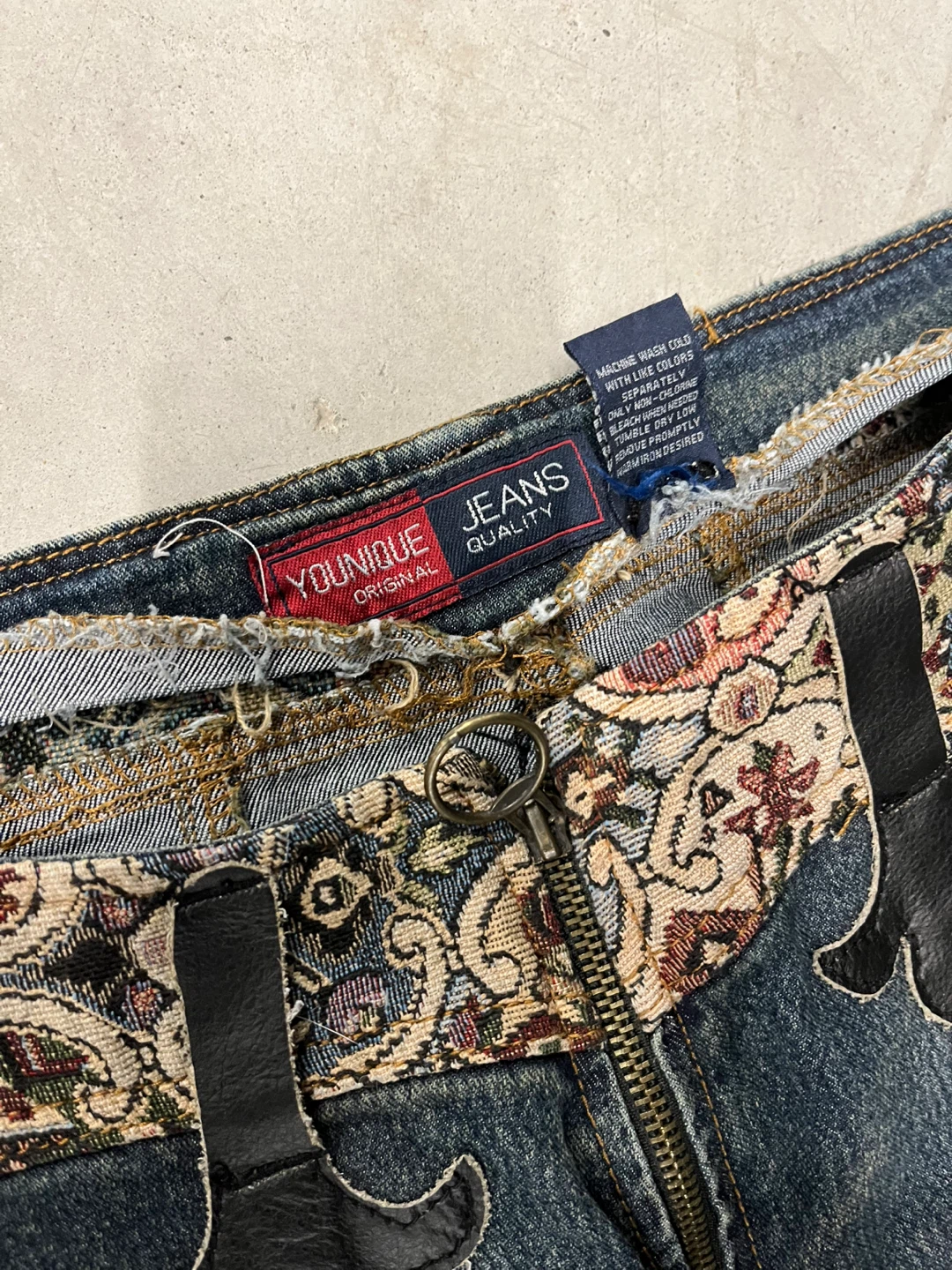VINTAGE YOUNIQUE JEANS ORIGINAL Flare Pants Size Medium - photo 4
