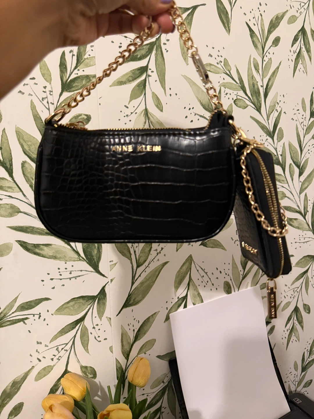 Anne Klein Shoulder Bag with Coin Pouch