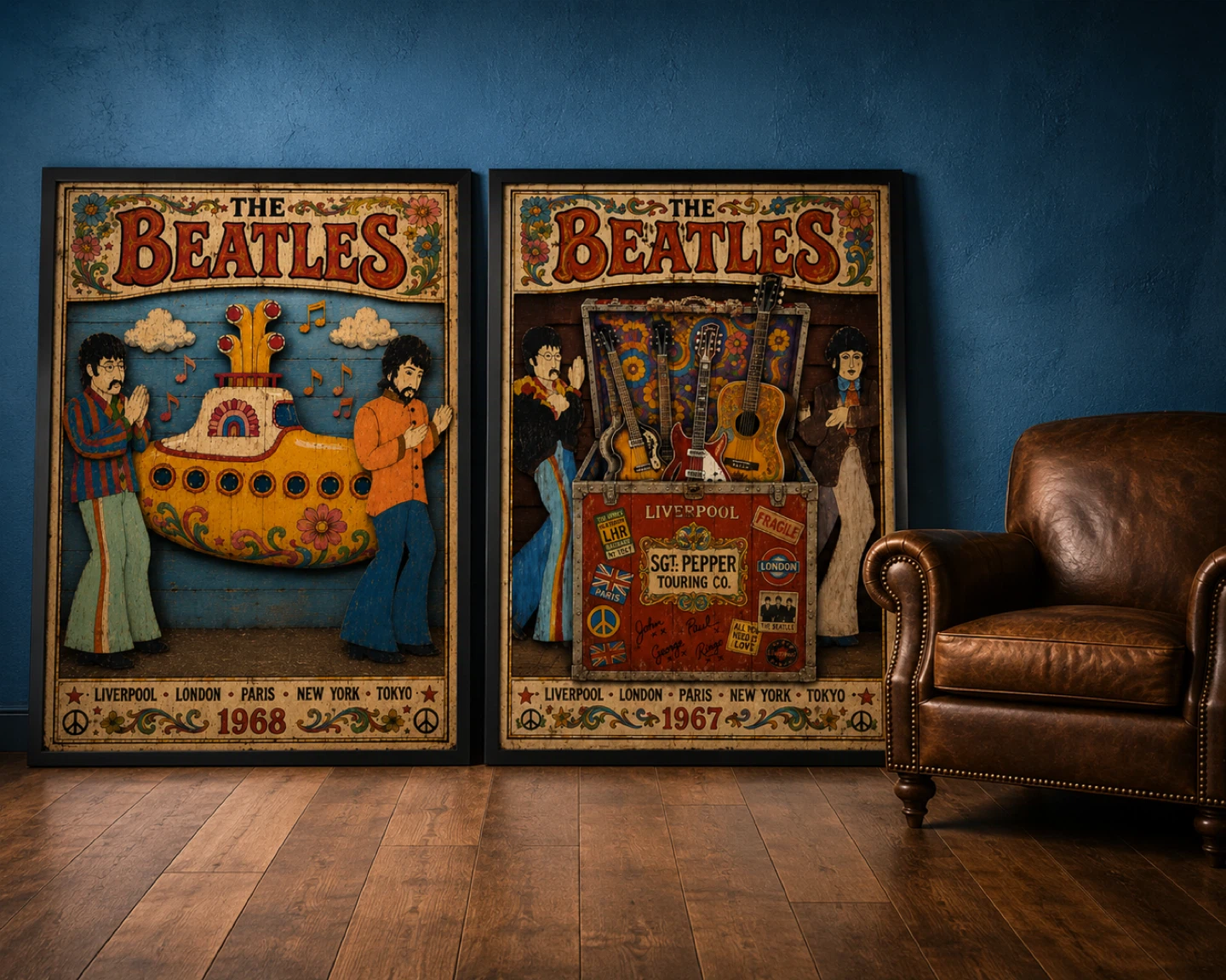 The Beatles "Sgt. Pepper" & "Yellow Submarine" Art Prints