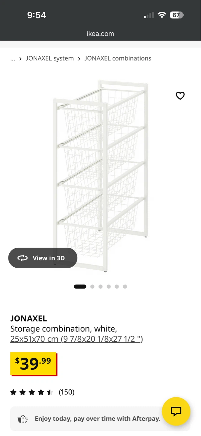 IKEA JONAXEL Storage Combination, White