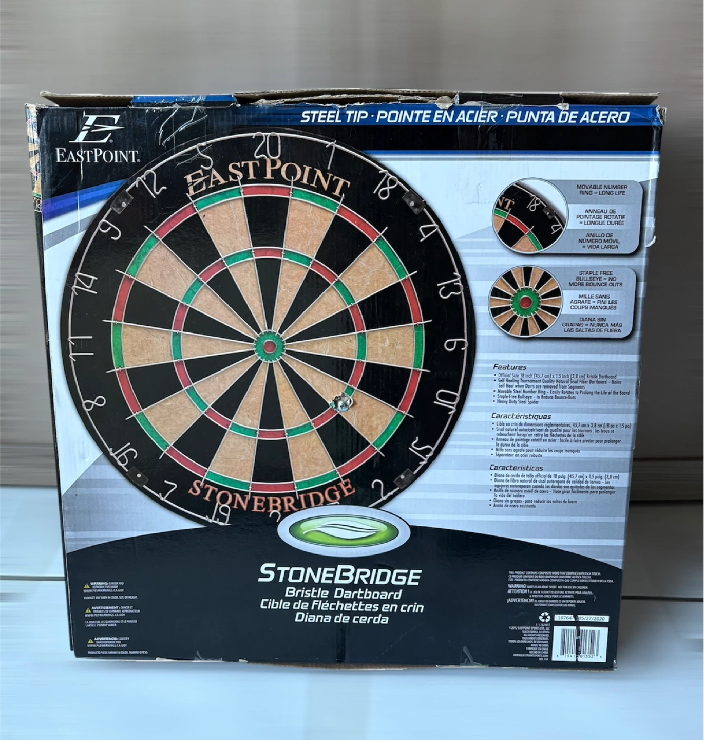 18” Steel Tip Bristle Dartboard Self healing sisal  bnew - photo 2