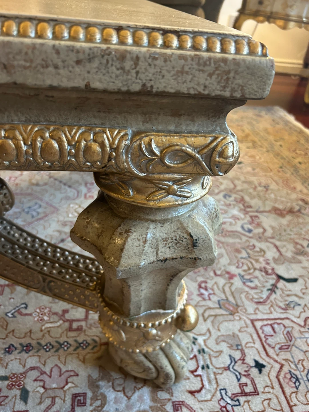 Ornate Carved Coffee Table - photo 2