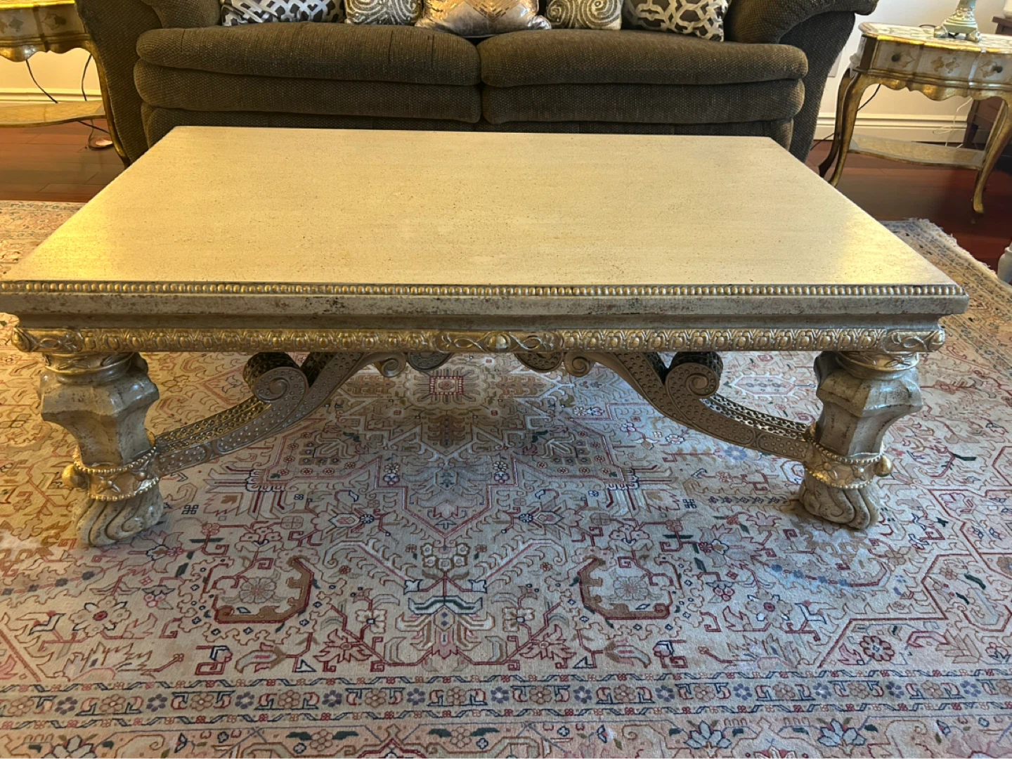Ornate Carved Coffee Table