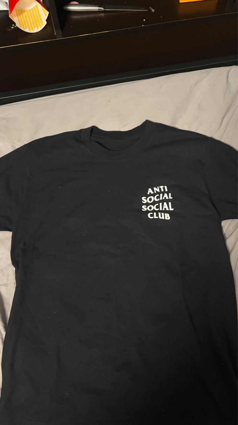 Anti Social Social Club Black Cotton T-Shirt - Size M
