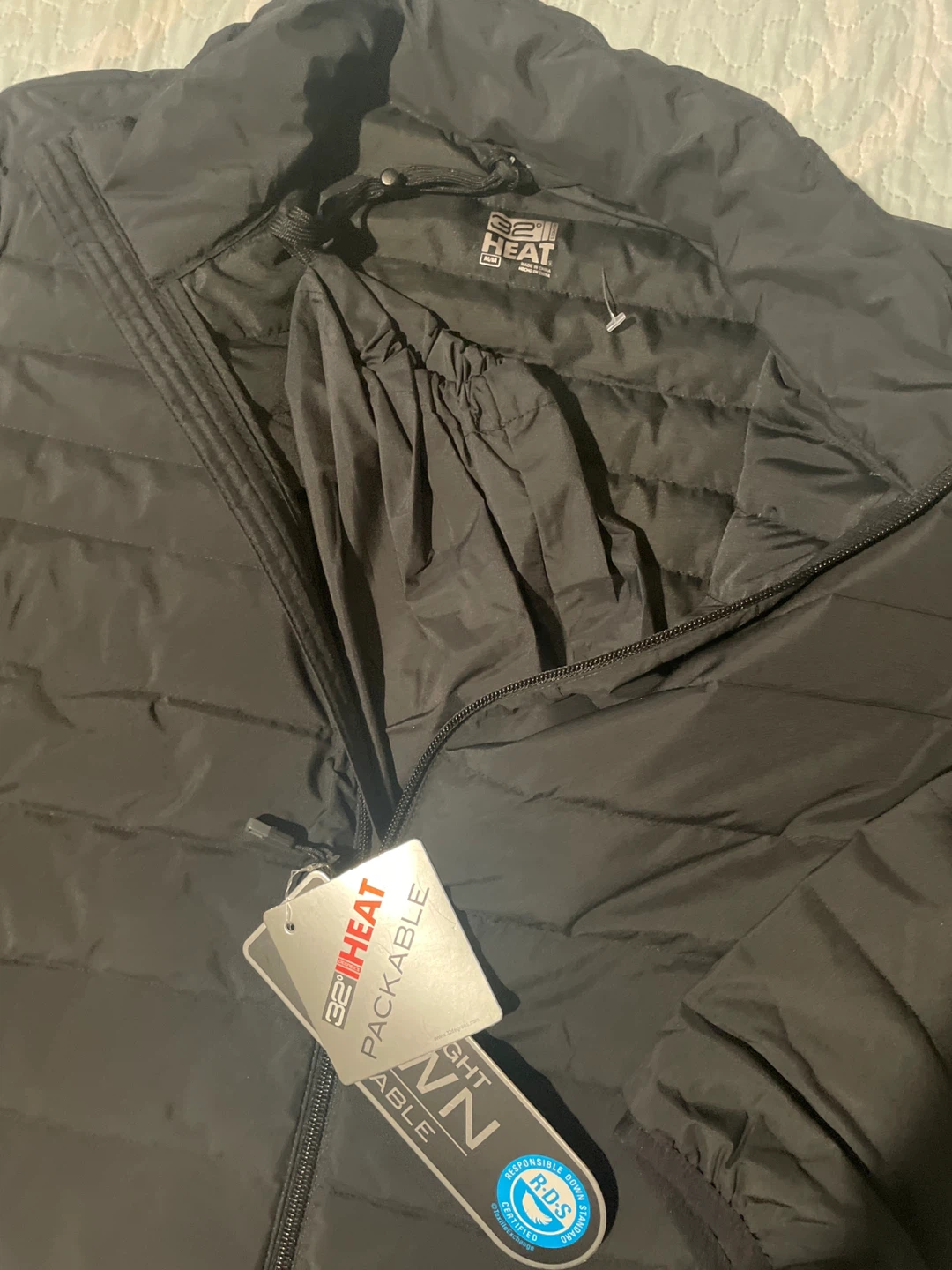 32 Degrees Heat Packable Down Jacket M/M Black - photo 2