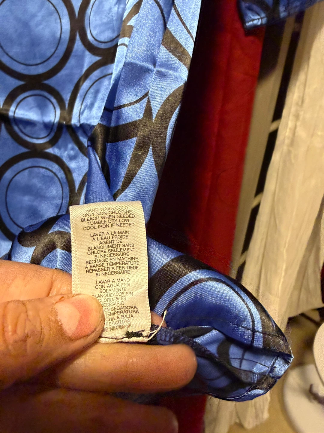 Michael Kors Blue Circle Print Tunic Top Size 4 - photo 5