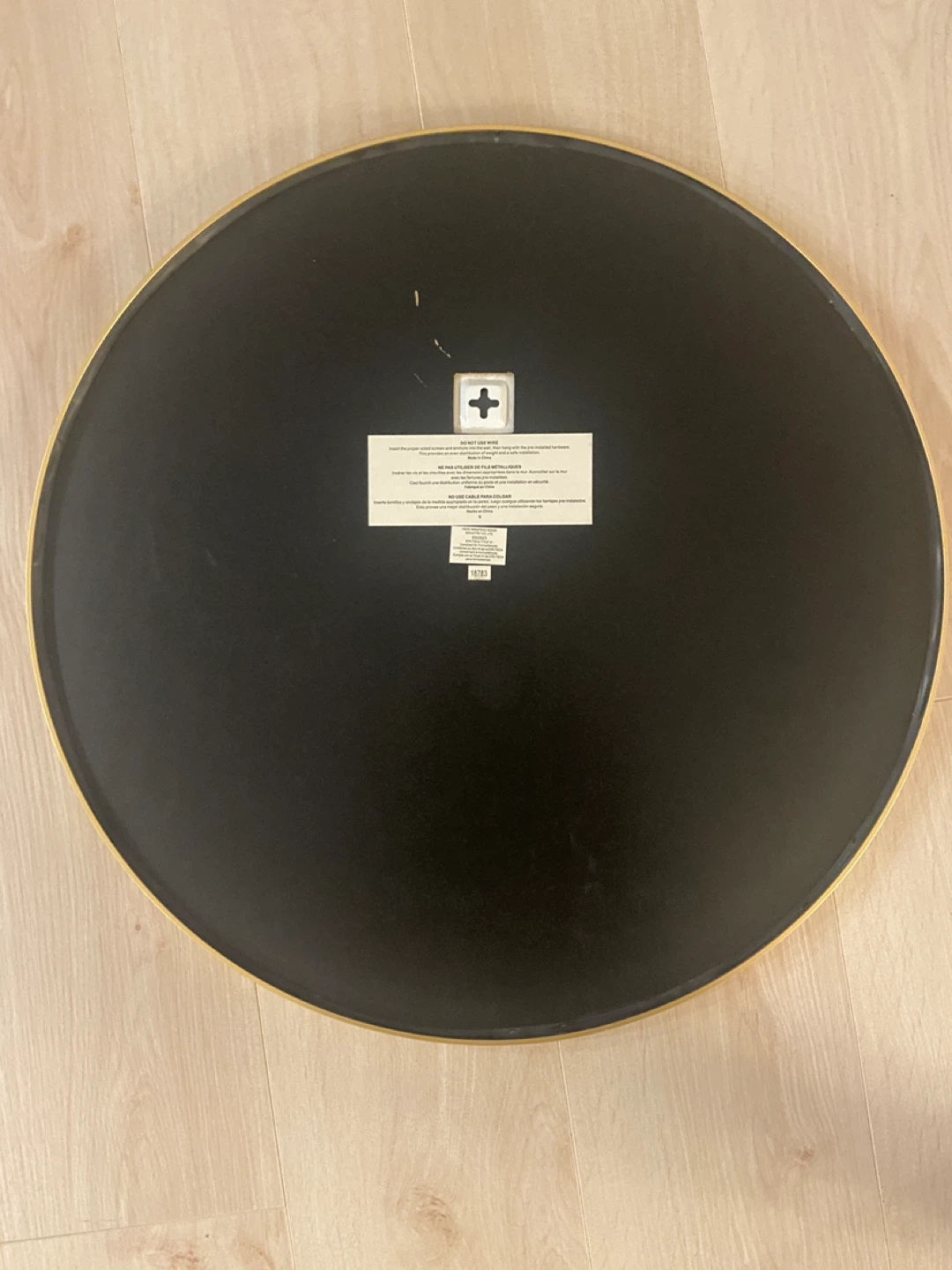 Round Gold Metal Framed Mirror - photo 4