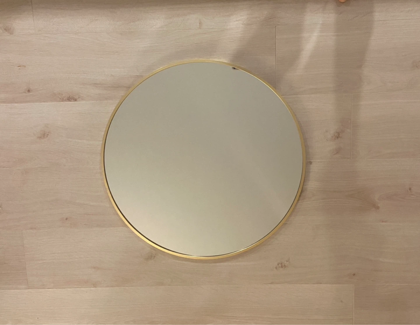 Round Gold Metal Framed Mirror - photo 3