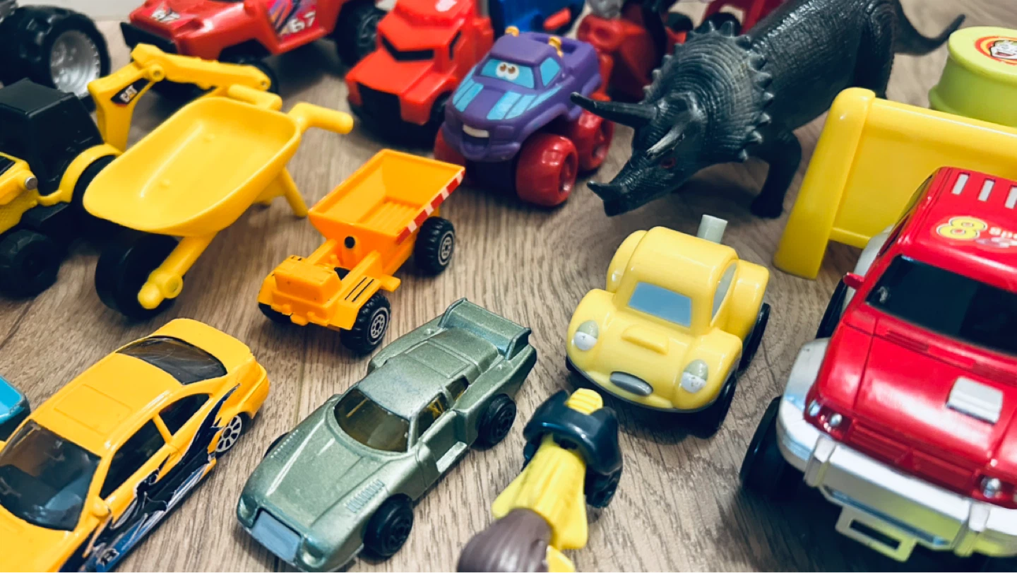 Toy Lot – Cars, Construction Vehicles, TMNT & Mixed Toys Bundle - photo 3