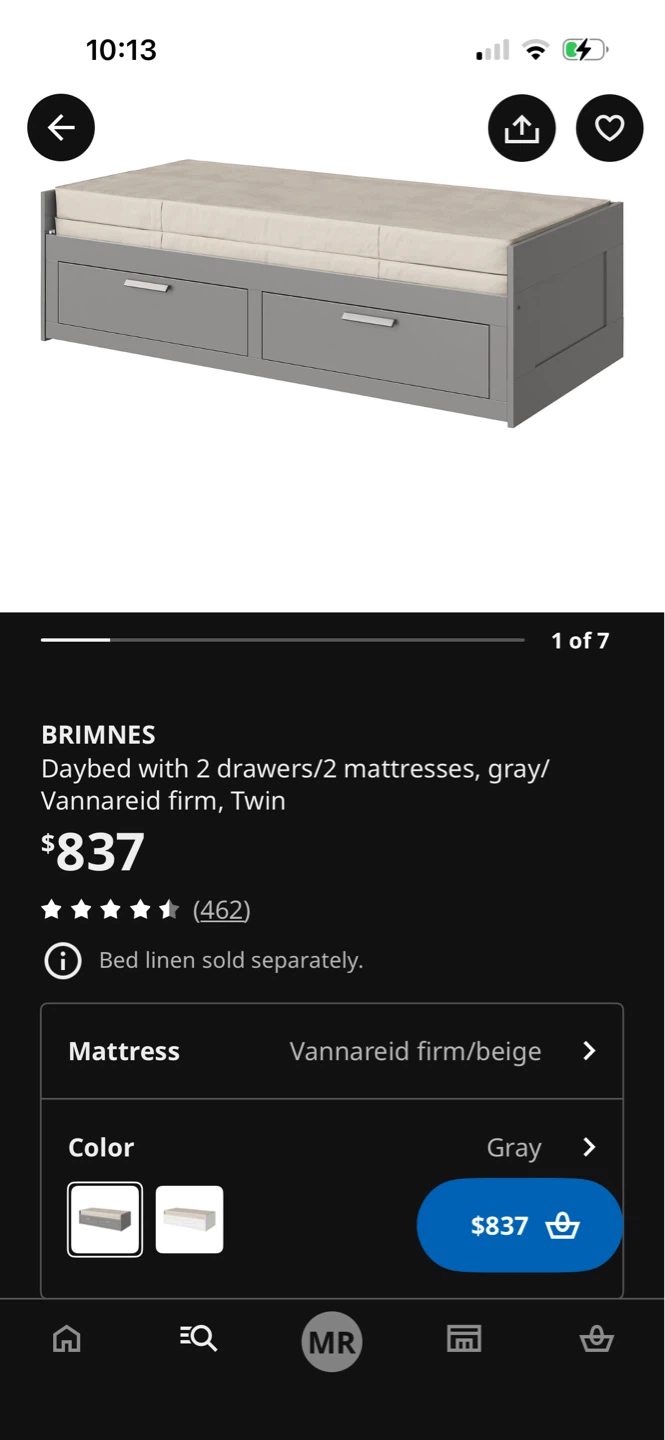Free IKEA BRIMNES Daybed with 2 Drawers and Mattresses - Twin - photo 4