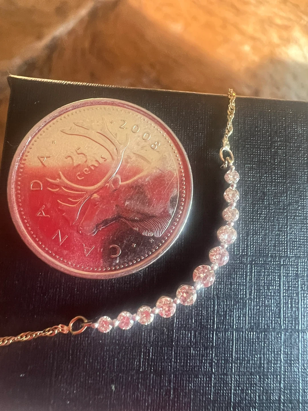 10K Gold Diamond necklace 0.60 CTW