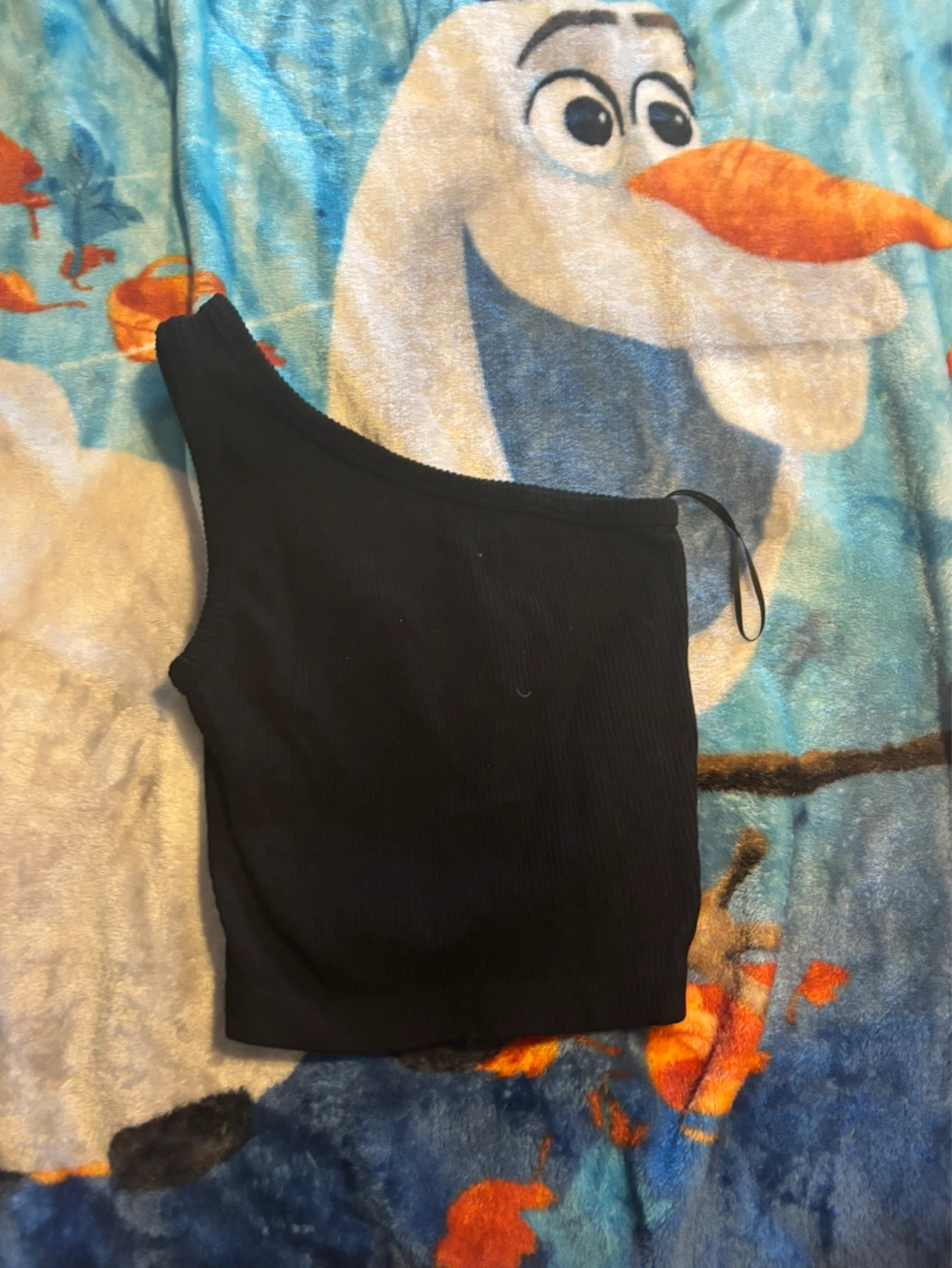 Amblance Black One-Shoulder Top - M/L