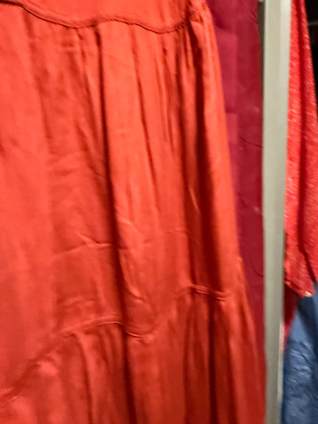 Tommy Hilfiger Orange Tiered Button-Up Sleeveless Dress Size 10 - photo 4