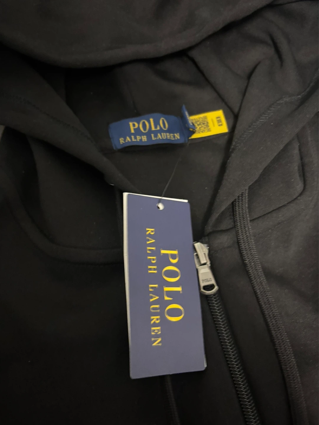 Polo Ralph Lauren Black Zip-Up Hoodie - Size M - photo 4
