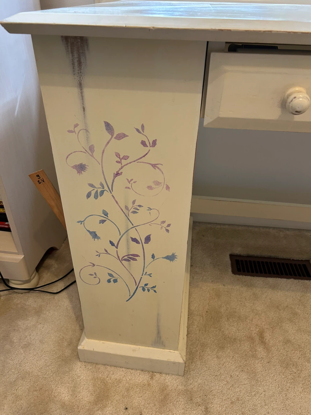 Cream Desk with Chair from Pier 1 - photo 3