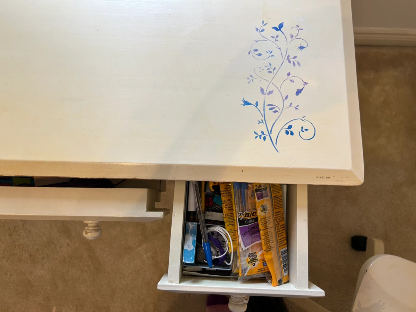 Cream Desk with Chair from Pier 1 - photo 5